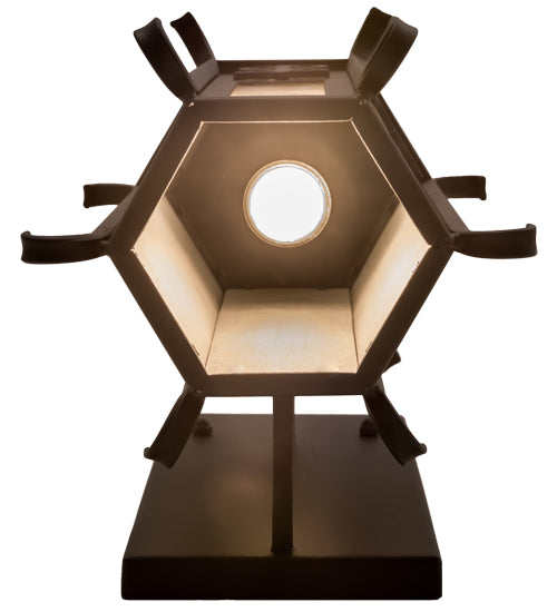 Meyda Lighting Caprice 9"W x 16"H Solar Black Wall Sconce With White Art Shade Glass