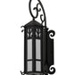 Meyda Lighting Caprice 9"W x 28"H Solar Black Wall Sconce With White Art Shade Glass