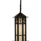 Meyda Lighting Caprice 9"W x 28"H Solar Black Wall Sconce With White Art Shade Glass
