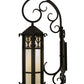 Meyda Lighting Caprice 9"W x 28"H Solar Black Wall Sconce With White Art Shade Glass