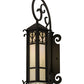 Meyda Lighting Caprice 9"W x 28"H Solar Black Wall Sconce With White Art Shade Glass