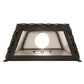 Meyda Lighting Cardiff 10" 2-Light Oil Rubbed Bronze Wall Sconce With White Idalight Shade