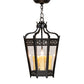 Meyda Lighting Cardiff 11" 3-Light Oxidized Steel Pendant Light With Clear Crystal Idalight Shade