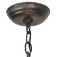 Meyda Lighting Cardiff 11" 4-Light Golden Bronze Pendant Light With Beige Sahara Taupe Idalight Shade