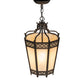 Meyda Lighting Cardiff 11" 4-Light Golden Bronze Pendant Light With Beige Sahara Taupe Idalight Shade