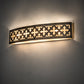 Meyda Lighting Cardiff 28" 4-Light Golden Bronze Wall Sconce With Beige Sahara Taupe Idalight Shade