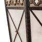 Meyda Lighting Cardiff 42" 8-Light Umber Patina & Antique Distressed Gold Pendant Light With Vintage & Gold Shade Glass