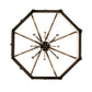 Meyda Lighting Cardiff 42" 8-Light Umber Patina & Antique Distressed Gold Pendant Light With Vintage & Gold Shade Glass