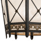 Meyda Lighting Cardiff 42" 8-Light Umber Patina & Antique Distressed Gold Pendant Light With Vintage & Gold Shade Glass