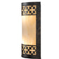 Meyda Lighting Cardiff 8" 2-Light Golden Bronze Wall Sconce With Beige Sahara Taupe Idalight Shade