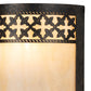 Meyda Lighting Cardiff 8" 2-Light Golden Bronze Wall Sconce With Beige Sahara Taupe Idalight Shade