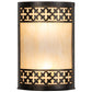 Meyda Lighting Cardiff 8" 2-Light Golden Bronze Wall Sconce With Beige Sahara Taupe Idalight Shade