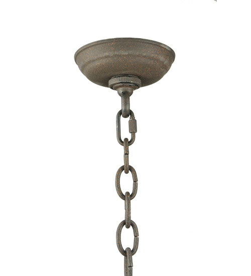 Meyda Lighting Carella 60" 20-Light 3-Tier Dark Roast Chandelier With Amber Faux Candlelight