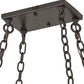 Meyda Lighting Carlotta 66" 16-Light Timeless Bronze Chandelier With Amber Faux Candlelight