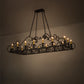 Meyda Lighting Carlotta 66" 16-Light Timeless Bronze Chandelier With Amber Faux Candlelight