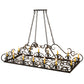 Meyda Lighting Carlotta 66" 16-Light Timeless Bronze Chandelier With Amber Faux Candlelight