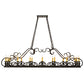Meyda Lighting Carlotta 66" 16-Light Timeless Bronze Chandelier With Amber Faux Candlelight