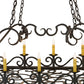Meyda Lighting Carlotta 66" 16-Light Timeless Bronze Chandelier With Amber Faux Candlelight
