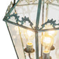 Meyda Lighting Carnaby 18" 3-Light Craftsman Verdigris Pendant Light With Clear Shade Glass