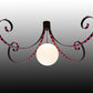 Meyda Lighting Carnevale 96" 4-Light LED Cajun Spice Chandelier With White Shade Glass