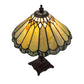 Meyda Lighting Carousel 16" Mahogany Bronze Accent Table Lamp With Multi-Colored Jadestone Shade