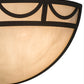 Meyda Lighting Carousel 18" 2-Light Oil Rubbed Bronze Wall Sconce With Beige Fleshtone Idalight Shade Glass