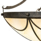Meyda Lighting Carousel 27" 6-Light Golden Bronze Flush Mount Light With Beige Sahara Taupe Idalight Shade