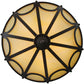 Meyda Lighting Carousel 29" 5-Light Cajun Spice Semi-flush Mount Ceiling Light With Beige Botticino Idalight Shade Glass