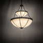 Meyda Lighting Carousel 35" 10-Light 2-Tier Golden Bronze Pendant Light With Beige Sahara Taupe Idalight Shade