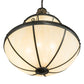 Meyda Lighting Carousel 35" 10-Light 2-Tier Golden Bronze Pendant Light With Beige Sahara Taupe Idalight Shade