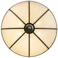 Meyda Lighting Carousel 35" 10-Light 2-Tier Golden Bronze Pendant Light With Beige Sahara Taupe Idalight Shade