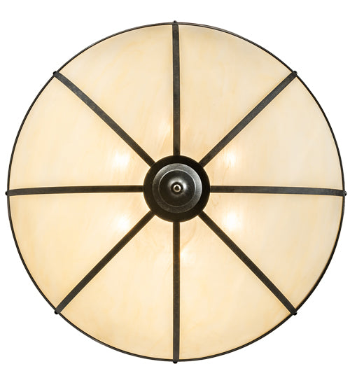 Meyda Lighting Carousel 35" 10-Light 2-Tier Golden Bronze Pendant Light With Beige Sahara Taupe Idalight Shade