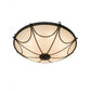 Meyda Lighting Carousel 42" 8-Light Timeless Bronze Inverted Pendant Light With Sahara Taupe Idalight Shade Glass