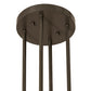 Meyda Lighting Carousel 50" 8-Light Timeless Bronze Inverted Pendant Light With Brown Sable Idalight Shade Glass