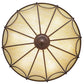 Meyda Lighting Carousel 60" 12-Light Rusty Nail Pendant Light With Botticino Idalight Shade Glass