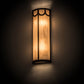 Meyda Lighting Carousel 8" 4-Light Oil Rubbed Bronze Wall Sconce With Fleshtone Idalight Shade Glass