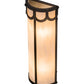 Meyda Lighting Carousel 8" 4-Light Oil Rubbed Bronze Wall Sconce With Fleshtone Idalight Shade Glass