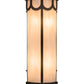 Meyda Lighting Carousel 8" 4-Light Oil Rubbed Bronze Wall Sconce With Fleshtone Idalight Shade Glass
