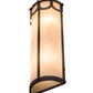 Meyda Lighting Carousel 8" 4-Light Oil Rubbed Bronze Wall Sconce With Fleshtone Idalight Shade Glass