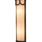 Meyda Lighting Carousel 8" 4-Light Oil Rubbed Bronze Wall Sconce With Fleshtone Idalight Shade Glass