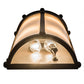 Meyda Lighting Carousel 8" 4-Light Oil Rubbed Bronze Wall Sconce With Fleshtone Idalight Shade Glass