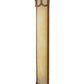 Meyda Lighting Carousel 8" LED Antique Rust Wall Sconce With Beige Sahara Taupe Idalight Shade Glass