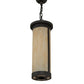Meyda Lighting Cartier 10" 4-Light Golden Bronze Pendant Light With Beige Sahara Taupe Idalight Shade