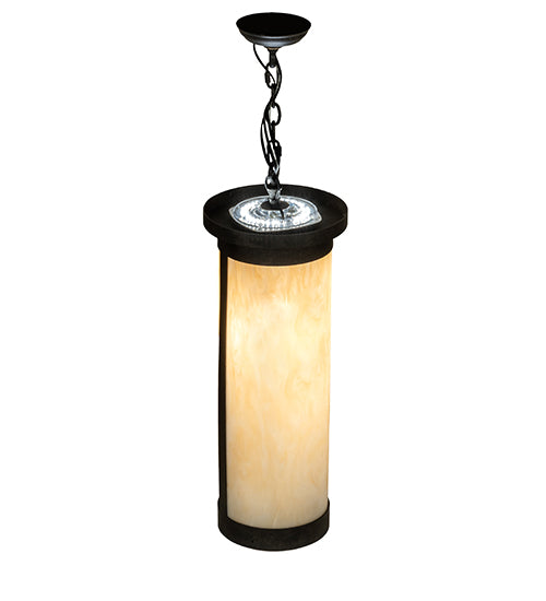 Meyda Lighting Cartier 10" 4-Light Golden Bronze Pendant Light With Beige Sahara Taupe Idalight Shade
