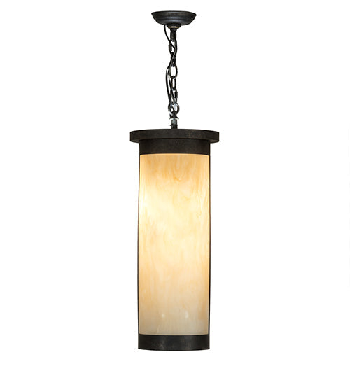 Meyda Lighting Cartier 10" 4-Light Golden Bronze Pendant Light With Beige Sahara Taupe Idalight Shade