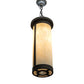 Meyda Lighting Cartier 10" 4-Light Golden Bronze Pendant Light With Beige Sahara Taupe Idalight Shade