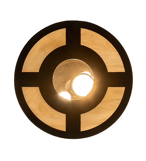 Meyda Lighting Cartier 10" 4-Light Golden Bronze Pendant Light With Beige Sahara Taupe Idalight Shade