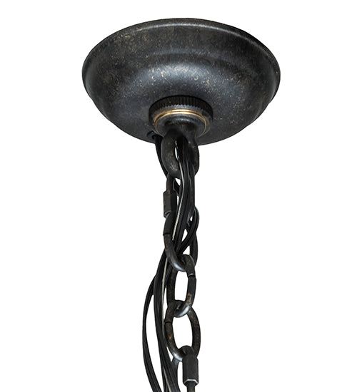 Meyda Lighting Cartier 10" 4-Light Golden Bronze Pendant Light With Beige Sahara Taupe Idalight Shade
