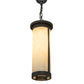 Meyda Lighting Cartier 10" 4-Light Golden Bronze Pendant Light With Beige Sahara Taupe Idalight Shade