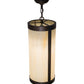 Meyda Lighting Cartier 10" Mahogany Bronze Pendant Light With Beige Sahara Taupe Idalight Shade Glass